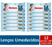 Caixa C/12 Lenços Umedecidos Huggies Tripla Proteção Atacado