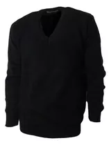 Sweater Buzo Hombre Pullover Escote V Lana Abrigo