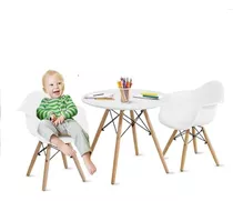 Mesa Para Niños Eames Kids Infantil De Madera