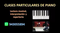 Profesor Clases Particulares De Musica Ingles Piano Organo