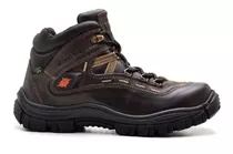 Bota Coturno Adventure Trilha Trekking Em Couro Azimute 602