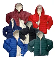 Campera Niños Impermeable C/polar Colegial Escolar 4 Al  16