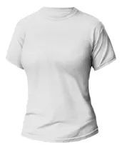 Remera Camiseta Deportiva Dama Blanca Dry Fit Manga Corta 