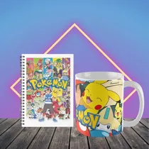 Taza + Cuaderno Caja Regalo Gift Box Series Comic Personajes