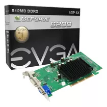 Evga Geforce 6200 512 Mb Ddr2 Agp 8x Hdtv/dvi/vga Graphics C