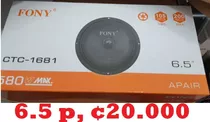 Parlantes Tipo Bala Marca Fony De 6.5 Pulgadas ¢20.000