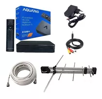 Kit Conversor Digital + Antena Externa Uhf + 10 Metros Cabo