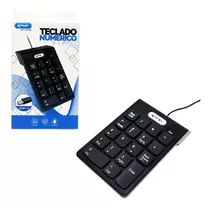 Teclado Numerico - Com Fio - Preto - Usb - Kp-2003a - Knup Idioma Português Brasil