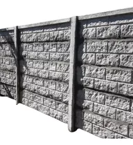 Muro Cerco Perimetral Hormigón Premoldeado - Bloque Rústico