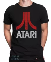 Camiseta Atari Games Camisa Geek Retrô Clássicos Anos 80