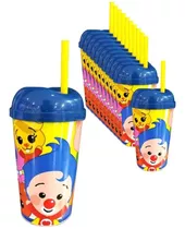 Vaso Pitillo Plim Plim  X12 Sorpresa Piñata Regalo Fiesta 