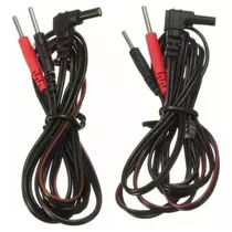 2 Cables Para Tens Ems Tipo Aguja 2 Salidas Electroterapia