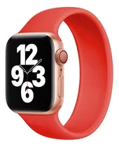 Malla Silicona Deportiva P Apple Watch 6 Se 38 40mm Elastica Color Rojo