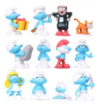 Set De 12 Figuritas De Los Pitufos / Figuras De Acción