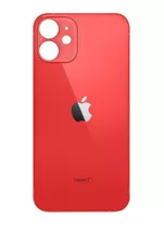 Tampa Traseira De Vidro iPhone 12 Furo Maior Red Vermelho