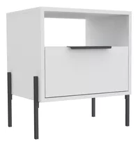  Mesa De Noche White Colection, Blanco Marqueza