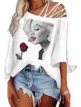 Blusa Dama Rocco Asb-035 Marilyn Rose Talles S Al 2xl