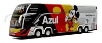  Miniatura Ônibus Azul Linhas Aéreas Mickey G8 Lançamento. 