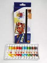 Pintura Al Oleo Estuche De 12 Colores