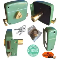 Cerradura De Acero Sobreponer Lado Derecho Puerta Portón W9 