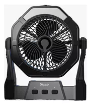 Ventilador Recargable Rociador De Agua Negro Roccia