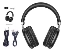 Auriculares Inalámbricos Bluetooth 5.3 Hoco Estéreo W35 Color Negro
