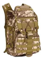 Mochila Tatica Militar Impecável 40l 800d Oxford 24h Cor Deserto