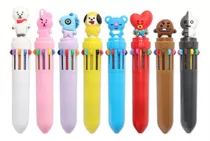 8 Lapiceras Bts Retractable Ballpoint Pen (0.7mm) 