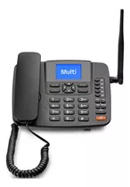 Telefone Rural De Mesa 4g Com Wifi Sem Fio Para Roça Cor Preto