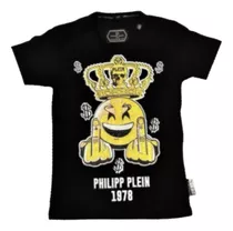 Remera Philipp Plein Con Strass Hombre Fashion Eventos Vip