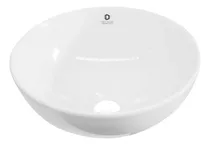 Lavabo Ovalin Ceramico Blanco Para Sobreponer 28cm 