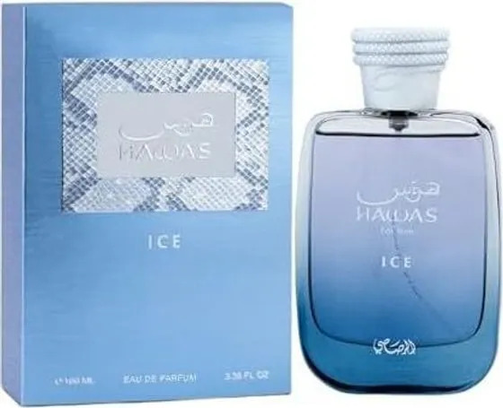 Eau De Parfum Rasasi Hawas Ice De 100 Ml (3.38 Oz) Premium