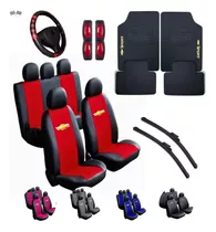 Kit Capa Couro Banco Chevrolet Corsa Classic Tapete Palhetas