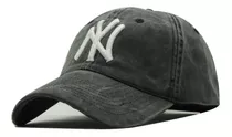 Gorra Ny Jean Vintage Gastada Mujer Hombre Bordada New York