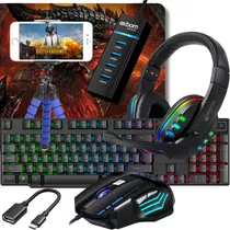 Kit Mobilador Completo Led Rgb Jogar Free Fire P/ Celular