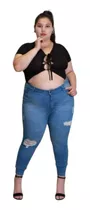 Jeans Mujer Talle Grande Especial Elastizado Tiro Alto