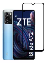 Vidrio Templado Para Zte Blade A72 Cubre Y Pega Toda La Pant