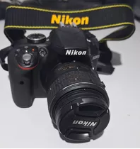  Nikon Kit D3300 + Lente 18-55mm Vr Ii Dslr Cor  Preto