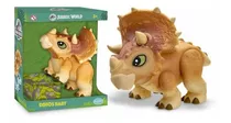 Dinossauro Jurassic World Triceratops  Dinos Baby 1462 Pupee