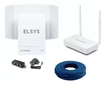 Kit Amplimax Fit Elsys Link 4g + Roteador + Cabo De Rede 30m