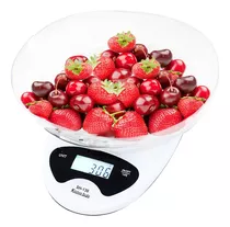 Balanza Electronica Digital Cocina 1gr A 5kg Tara Precision Capacidad Máxima 5 Kg Color Blanco