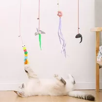 Brinquedo Interativo Elastico Divertido Para Gatos Com Guizo