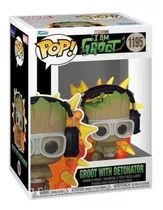 Boneco De Ação Groot Com Detonador 1195 I Am Groot Marvel Funko Pop