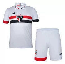 Conjunto Infantil São Paulo Tricolor -shorts E Camisa 