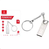 Kit C/ 2 Pen-drive De 16 Gb Pen Max Usb 2.0 Pc/tv Cor Prateado