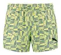 Short Puma De Baño Block Logo Vrd/amll Natacion Hombre