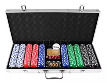 Maleta De Poker Jogo Com 500 Fichas Sem Numeração