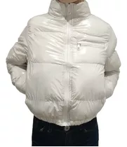 Campera Puffer Charol Importada 