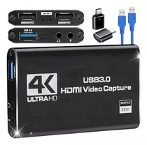 Tarjeta De Captura De Video 4k Hd 1080p@60hz Audio Usb 3.0