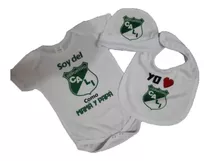 Mameluco, Babero Gorro Bebe Personalizado Deportivo Cali